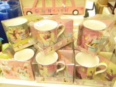 12 x China Cups with coaster sets. See Image