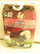 Flamingo Dog Coat Size 30cm. New & Packaged