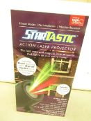 | 1X | STARTASTIC ACTION LASER PROJECTOR WITH 6 LASER MODES | NEW AND BOXED | SKU C5060191465304 |