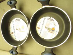 2 x Eurocast Linea Silver Pans. New with Tags