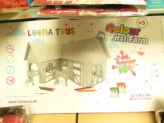 Loona toys Colour My First Farm Build Paint Play. Unused & Boxed