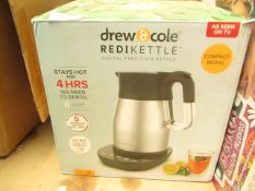 Drew & Cole 1.2L Redi kettle. Boxed but untested