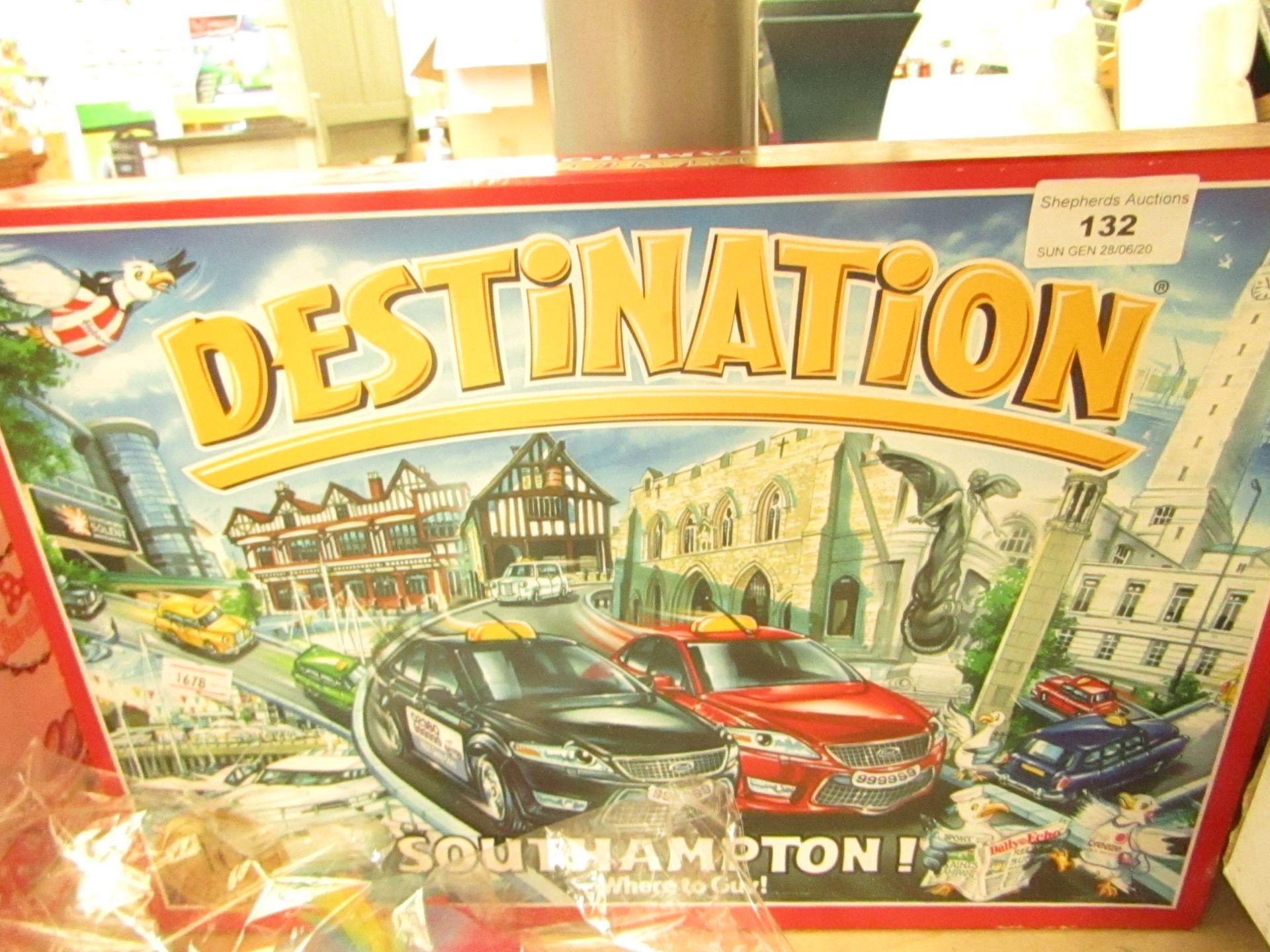 Destination Taxi game where you travel through London in your own Taxi.Boxed