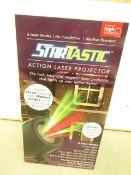 | 1X | STARTASTIC ACTION LASER PROJECTOR WITH 6 LASER MODES | NEW AND BOXED | SKU C5060191465304 |