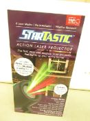 | 1X | STARTASTIC ACTION LASER PROJECTOR WITH 6 LASER MODES | NEW AND BOXED | SKU C5060191465304 |