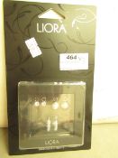 3 x Llora Earing Sets. New & Packaged