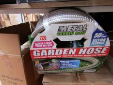 50FT Ultras flexable metal garden hose, new.