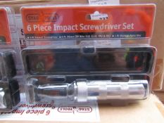 Stag 6 piece impact screwdriver set, new