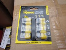 A Pack of 10 Kango MXM Impact rated PH2 driver bits, new in rubber holder.