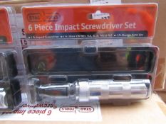 Stag 6 piece impact screwdriver set, new