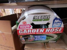 50FT Ultras flexable metal garden hose, new.