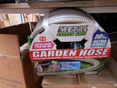 50FT Ultras flexable metal garden hose, new.