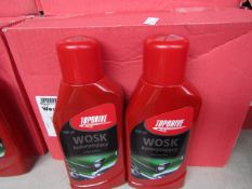 Box of 6x 500ml bottles of Top drive car polish, new