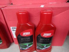 Box of 6x 500ml bottles of Top drive car polish, new