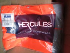 Hercules Hi Viz work jacket, new, size 3XL