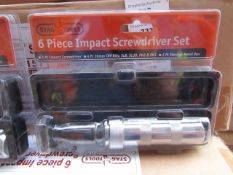 Stag 6 piece impact screwdriver set, new