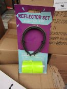 Box of 24x 4piece cycle reflector sets, new