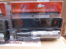 Stag 6 piece impact screwdriver set, new