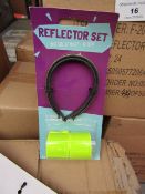 Box of 24x 4piece cycle reflector sets, new