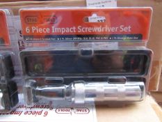 Stag 6 piece impact screwdriver set, new