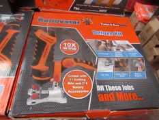 | 1X | RENOVATOR TWIST A SAW WITH ACCESSORY KIT | TESTED AND WORKING BUT WE HAVEN'T CHECKED IF ALL