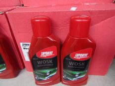 Box of 6x 500ml bottles of Top drive car polish, new