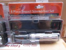 Stag 6 piece impact screwdriver set, new