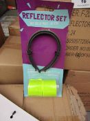 Box of 24x 4piece cycle reflector sets, new