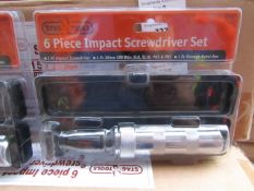 Stag 6 piece impact screwdriver set, new