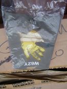 12x Pairs of Yellow rubber gloves, new, size medium