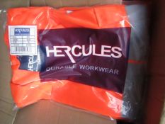 Hercules Hi Viz work jacket, new, size 3XL