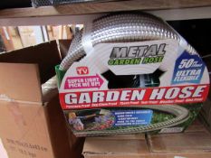 50FT Ultras flexable metal garden hose, new.