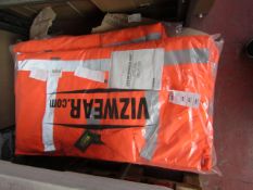 Vizwear hi vis jacket, size 4XL, new and packaged.