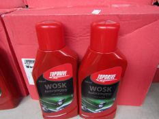 Box of 6x 500ml bottles of Top drive car polish, new