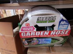 50FT Ultras flexable metal garden hose, new.