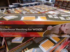 10x Vitrex Floor Warm 2m2 underfloor heating for wood, new and boxed.