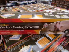 Vitrex Floor Warm 2m2 underfloor heating for wood, new and boxed.