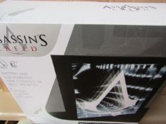 6x Assassins Creed Optical Illusion LED Light, new and boxed.