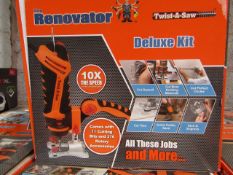 | 1X | RENOVATOR TWIST A SAW WITH ACCESSORY KIT | MAIN UNIT IS TESTED WORKING BUT WE HAVEN'T CHECKED