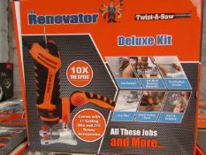 | 1X | RENOVATOR TWIST A SAW WITH ACCESSORY KIT | MAIN UNIT IS TESTED WORKING BUT WE HAVEN'T CHECKED