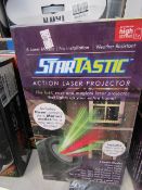 | 2x | STARTASTIC ACTION LASER PROJECTOR | UNCHECKED AND BOXED | NO ONLINE RE-SALE | SKU