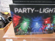 Party string lights , new and boxed.