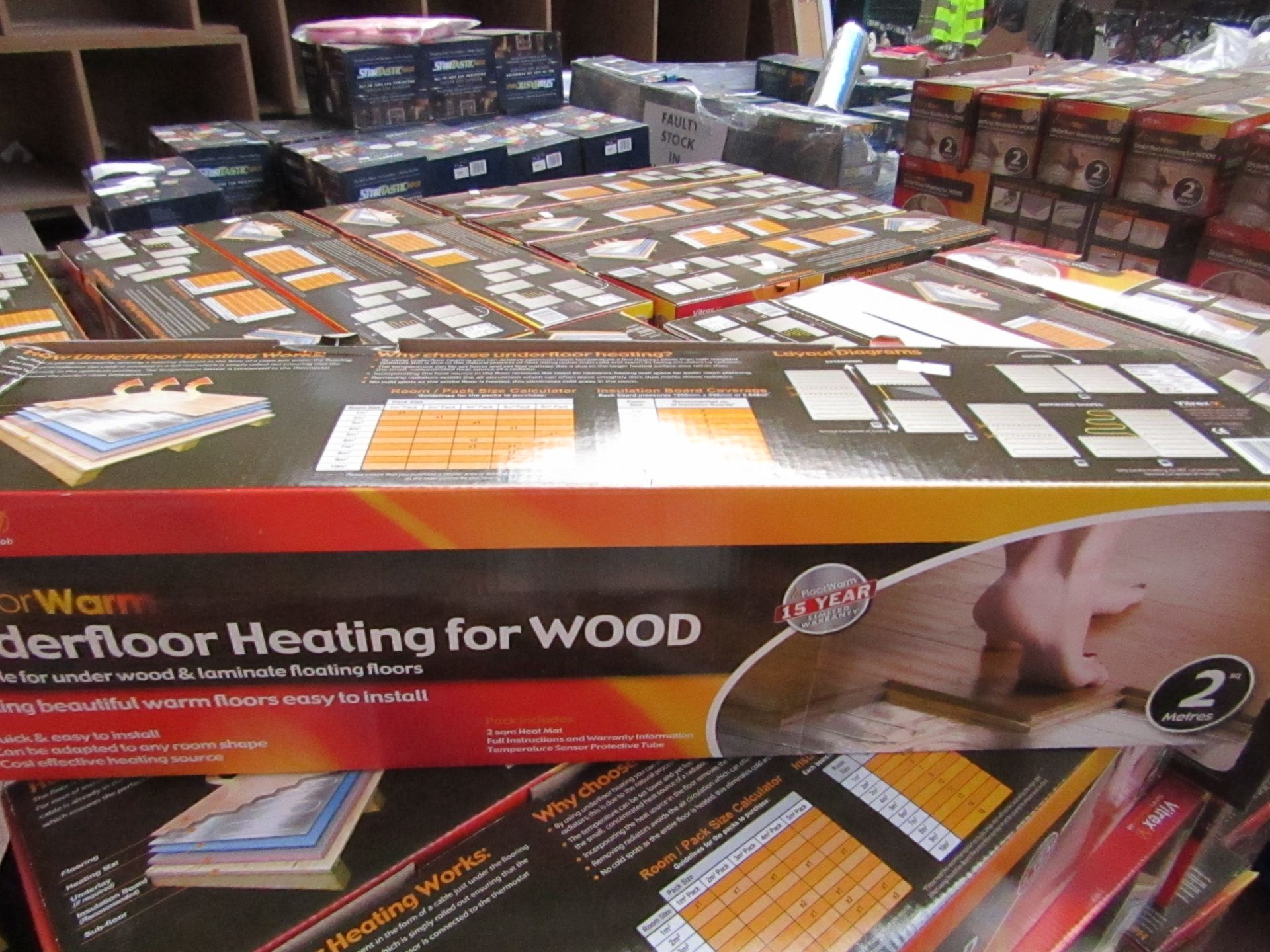 Vitrex Floor Warm 2m2 underfloor heating for wood, new and boxed.