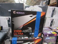 Gigabyte Caorus Z390 Ultra Wifi Aorus Gaming Motherboard. LGA 1151. Boxed Untested and unchecked.