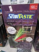 | 2x | STARTASTIC ACTION LASER PROJECTOR | UNCHECKED AND BOXED | NO ONLINE RE-SALE | SKU