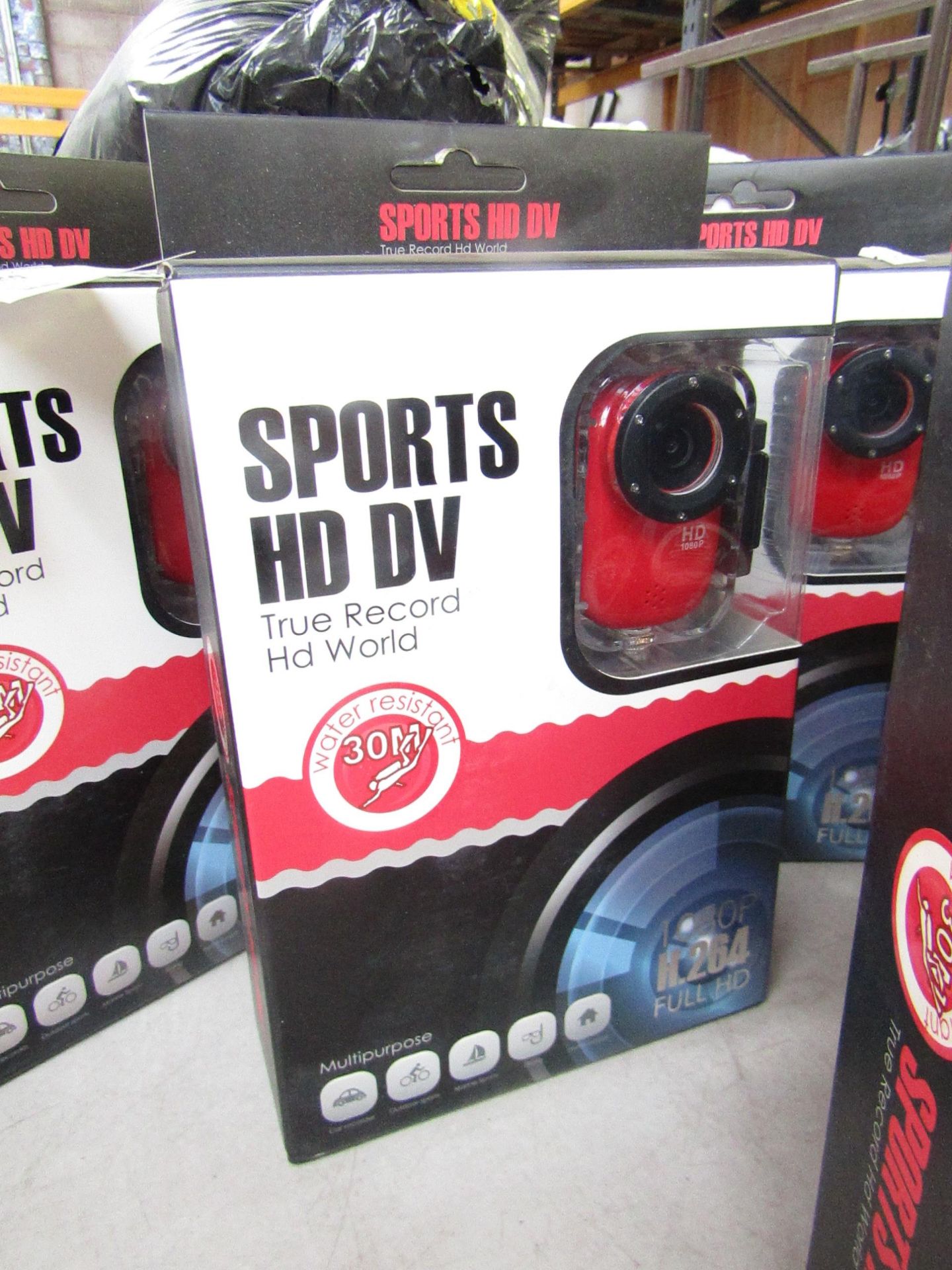 Sports HD DV True Record HD World 30m water resistant full HD 1080p action camera, tested working