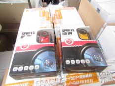 2x Sports HD DV True Record HD World 30m water resistant full HD 1080p action camera, tested working