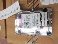 Western Digital 4TB hard drive, tested working.