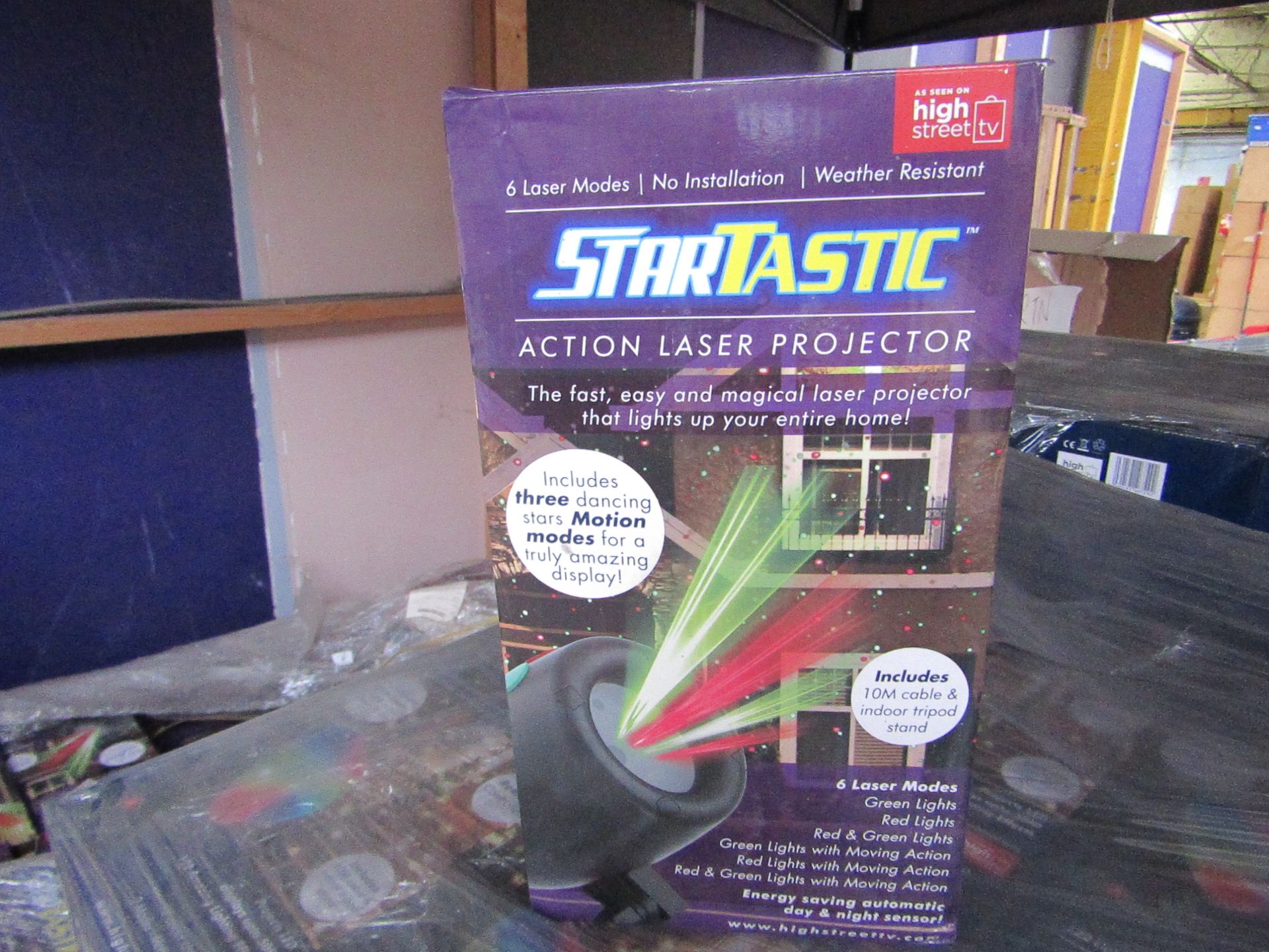 | 5X | STARTASTIC ACTION LASER PROJECTORS | UNCHECKED AND BOXED | NO ONLINE RE-SALE | SKU