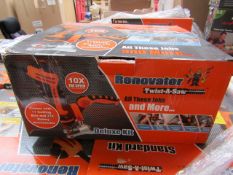 | 9X | RENOVATOR TWIST A SAW WITH ACCESSORY KIT | UNCHECKED AND BOXED | SKU C5060385829332 | NO